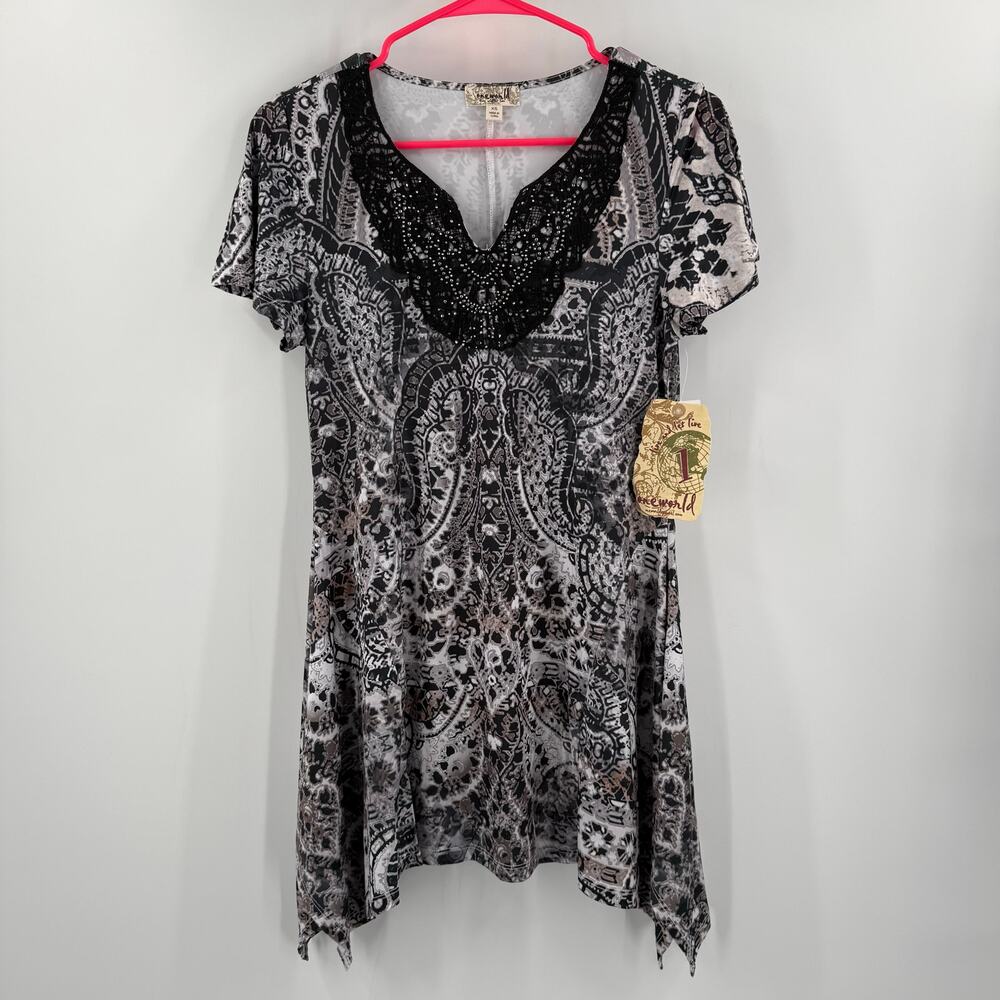 ONE WORLD Unity Tunic Top Size Extra Small NWT Sl… - image 13